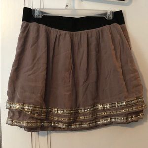 Brown sequin Free People skirt